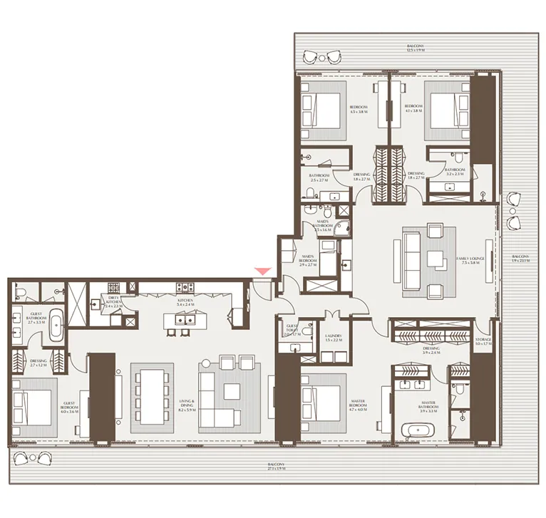 4 bedroom - Floor 1