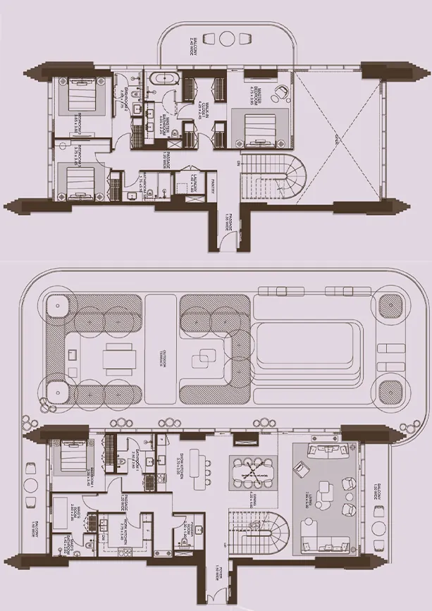 4 Bedroom Sky Villa - Floor 1