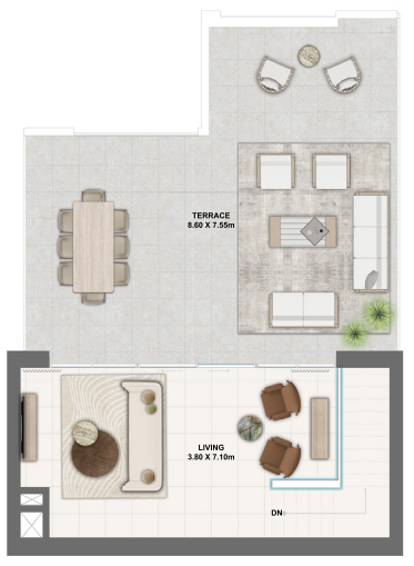 3 bedroom TownHouse - Floor 3