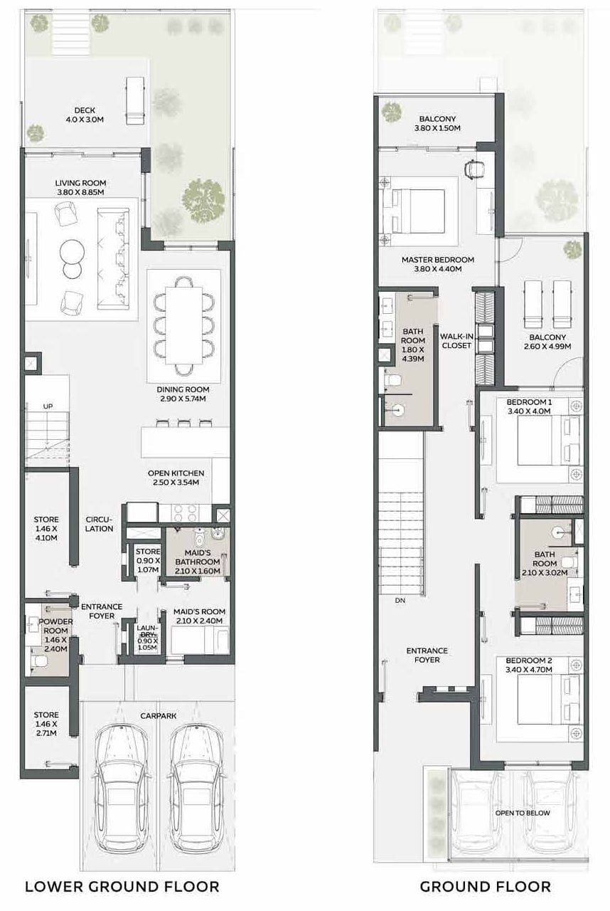3 bedrooms Apartment - Floor 1
