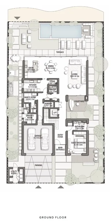 6 bedroom Villa Pacific Breeze - Floor 1