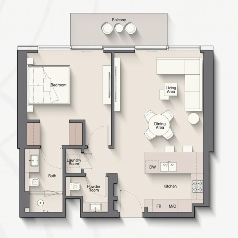 1 bed Apartment - Floor 1